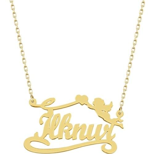 Silver Figured Is Necklace DN145