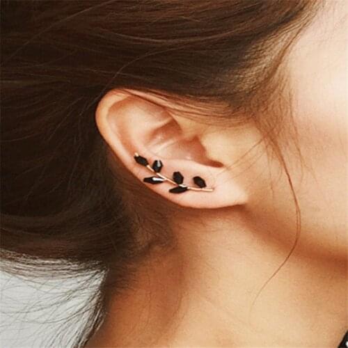 Bohemian Colour Handmade Beaded Ear Hook Clip on Earrings Without Piercing for Women Accessories Long Tassels Cuff Earring