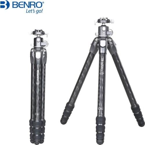 Benro TR328C TR328CK Tripod Carbon Fiber Tortoise Tripods Camera Stands 4 Section Max Loading 18kg Free Shipping