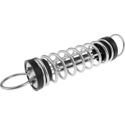 1 Pcs Boat Bkack Nylon 316 Stainless Steel 9mm x 430mm Dock Line Mooring Spring