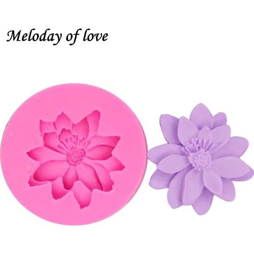 1Pcs DIY Chrysanthemum Flower Silicone Mold,Sugarcraft Cake Decorating Tools,Fondant Chocolate Molds Cake Border Mould T1261
