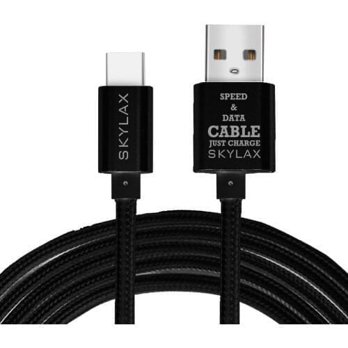 SKYLAX HASIRLI TYPE-C USB HIZLI ŞARJ VE DATA KABLOSU