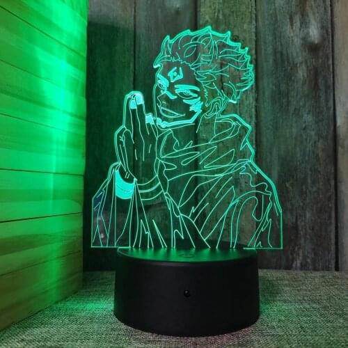 3D AcryliC Agatsuma Zenitsu Figure LED Night Lamp Anime Children Holiday Birthday Gift Touch Sensor Remote Lava Lam