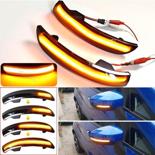 Turn Signal Light LED Side Wing Rearview Mirror Flowing Dynamic Indicator Blinker For Ford Kuga Escape EcoSport 2013-2019