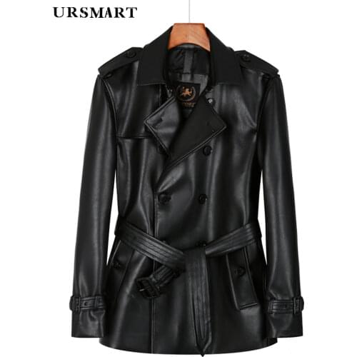 URTRIPOD Men's Trench Coats