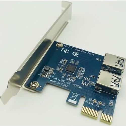 USB 3.0 PCI-E 1 turn 2 PCI express 1X slots Riser Card Mini ITX turn external 3 PCI-E slot adapter PCIe Port Multiplier Card