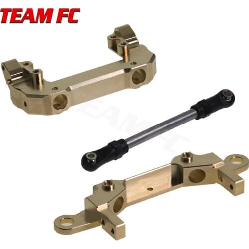 High quality brass Servo Relocation Front/Rear Bumper Mount Bracket for Axial SCX10III AXI03007 1/10 RC Crawler Car Upgrade Part