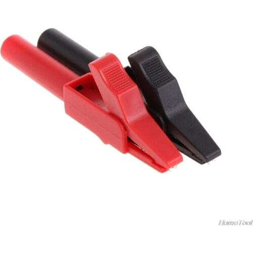 2 Pcs Full Protective Alligator Clips Crocodile Clamp For Professional Multimeter F03 21 Dropshipping