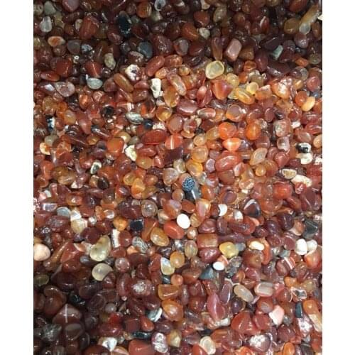 100 grams natural red agate, irregular stone gravel particles, red agate irregular gravel particles, aquarium decoration