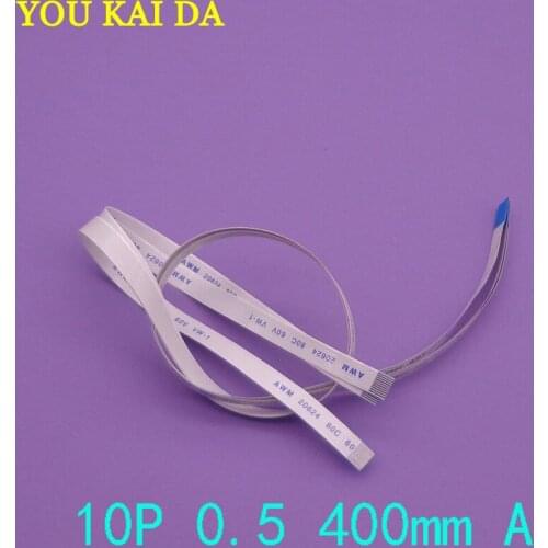 2-100pcs/lot New FFC FPC flat flexible cable 0.5mm pitch 10 pin 10PIN A Forward Length 400mm Width 5.5mm Ribbon Flex Cable
