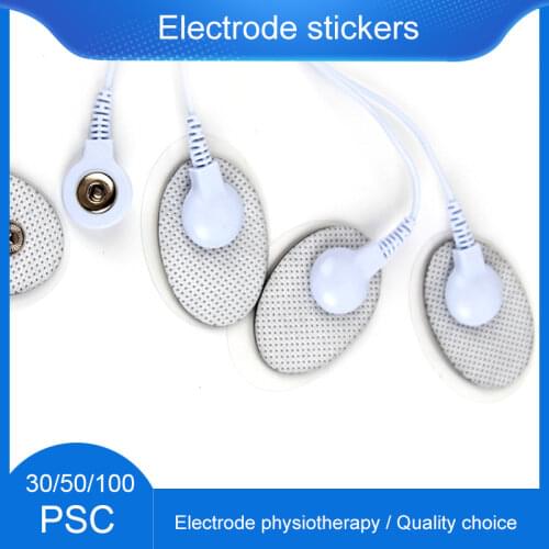30/50/100PCS Mini Button Electrode Pad Patch Pulse Electrode Pads for Tens Acupuncture Therapy Body Massager Physiotherapy