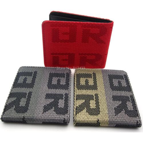 Car Fans REC Bride Purse JDM Racing Seat Fabric and Leather Canvas Wallet key case purse money bag