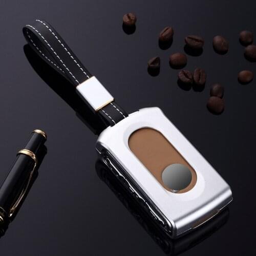 Car Aluminium Alloy Key Holder Key Fob Cover Case Shell Chain Key Protection For Volvo XC60 S90 XC90 V90