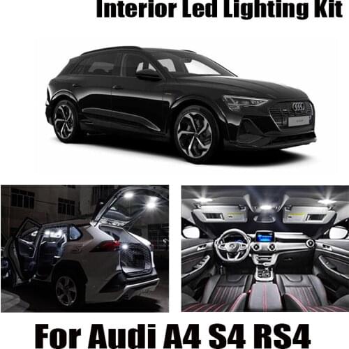 For Audi A4 S4 RS4 B5 B6 B7 B8 (1996-2015)White Canbus led Car interior lights Package Kit led interior Dome Trunk lights
