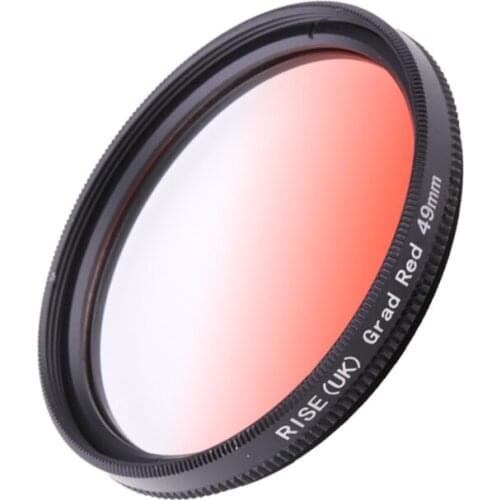 Camera Filter 49mm Gradual red color lens Filter for Nikon D3100 D3200 D5100 SLR Camera lens