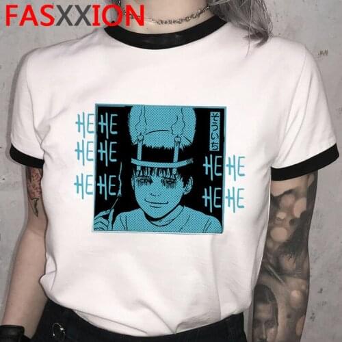 Junji Ito top tees summer top men tumblr kawaii harajuku t shirt aesthetic