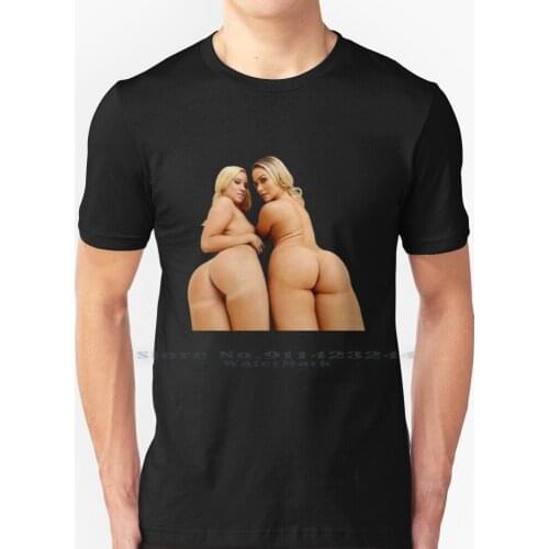 Mia Malkova And Bailey Brooke Hot Ass Adult Actress T Shirt 100% Pure Cotton Mia Malkova Bailey Brooke Hot Ass Adult Actress