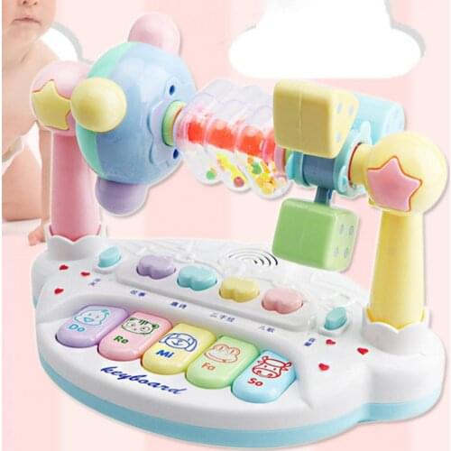 Rattle Toy Cartoon Pattern Recognition Ability Safe Toddlers Musical Instrument Toys Early Learning Accessories Christmas Gift