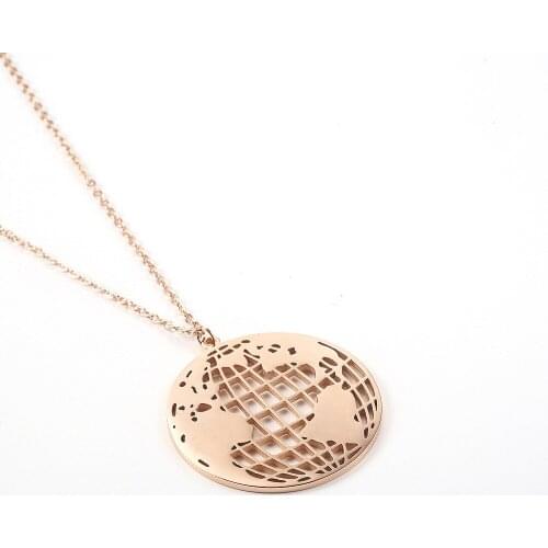 Globe World Necklace Dainty Necklace Charm Pendant Necklace Planet Earth Home Pendant