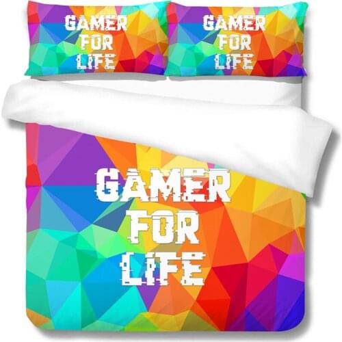 Bedding Set Game Handle Printed King Queen Size Colourful Fashionable Comforter Covers 2/3 Pcs Bedclothes Room Decor