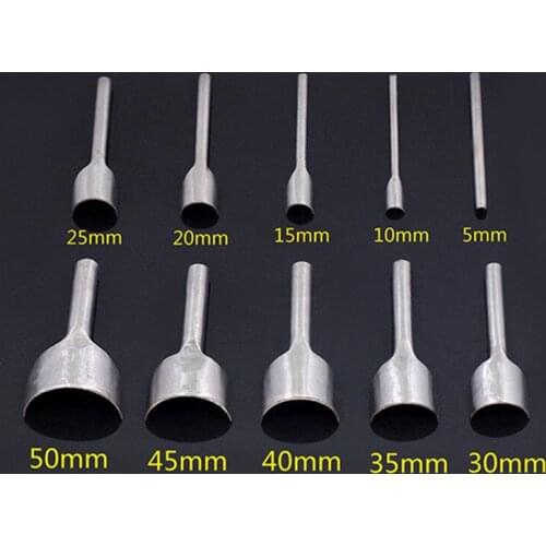 5-50mm Leather Handmade Craft Half-round Cutter Punch Tool DIY Leather Belt Wallet Strap Cowhide Punching Set Leathercraft Tool