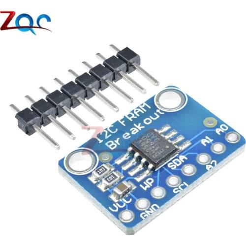 MB85RC256V Memory IC 32KB Development Tools I2C Non-Volatile 2.7-5.5V VCC/Logic FRAM Breakout Board Module MB85RC256V Board