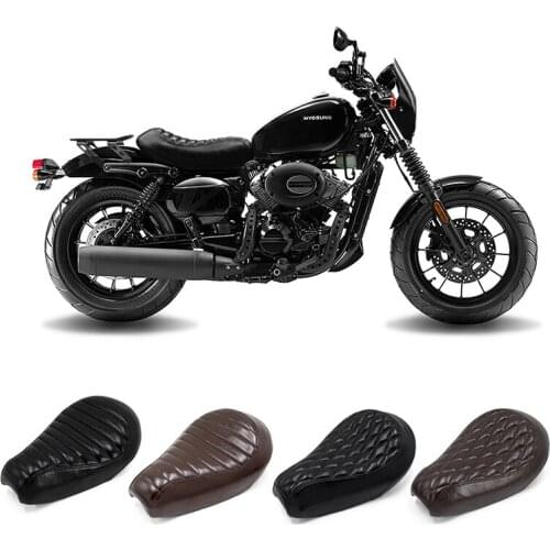 Customized For Hyosung GV300S Motorcycle Single Seat Cushion Modification accessories Leather Material