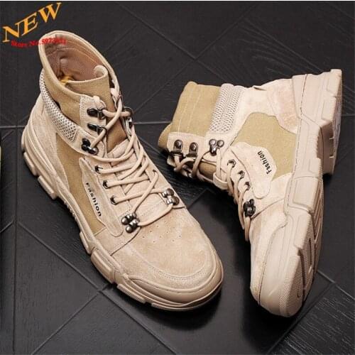 Autumn New Men martin Shoes ankle Boots Hip Hop High Tops Height Increasing Shoes Zapatillas Hombre