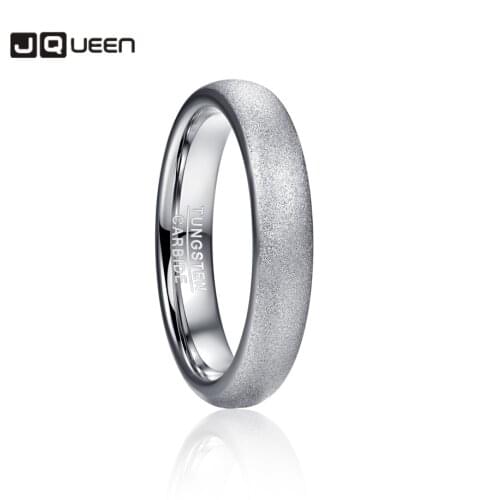 4MM 6MM 8MM Width Tungsten Carbide Ring Sandblasted Steel Color Dome Tungsten Steel Ring Tungsten Steel Mens Ring