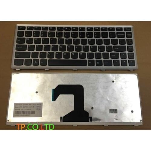 New Original for Lenovo IdeaPad U410 US Keyboard with Silver Frame English layout 25203730 25-203730