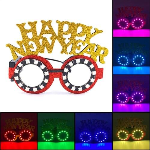 Novelty Light Led Glasses Festive Children Gift Neon Party Novelties Glowing Glasses For Christmas New Year Decoration