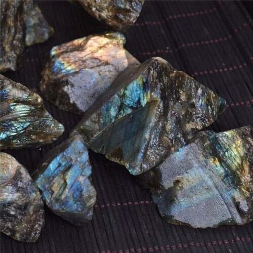 Natural raw labradorite tumbled stone rough stones quartz crystals mineral energy stone healing