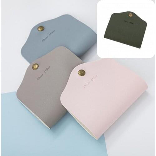 Simple Lightweight Storage Box Folder Faux Leather Organizer for Student