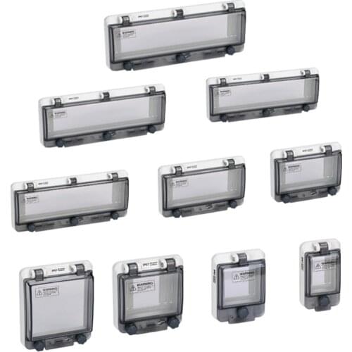 12/13/16/16/18/2/3/4/5/6/8Ways Circuit Breaker Transparent IP67 Waterproof Box Shield Switch Window Protect Cover