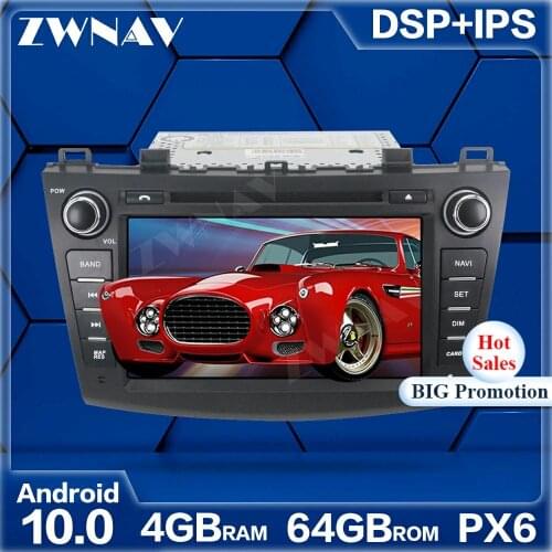 PX6 4GB+64GB Android 10.0 Car Multimedia Player For Mazda 3 Axela 2009-2012 car GPS Radio navi stereo IPS Touch screen head unit