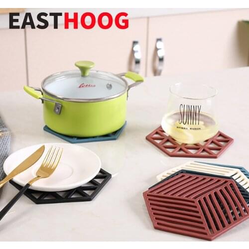 Hexagon Dining Table Mat Anti-skid And Heat-insulation Coaster Cup Placemats For Table Kitchen Accessories Decorative Table Pad