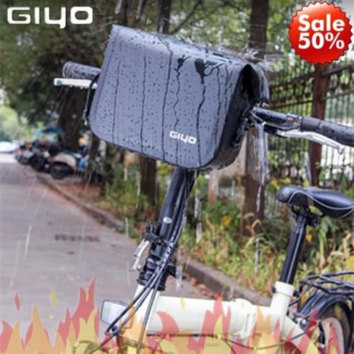 GIYO Waterproof Bike Handlebar Bag Quick Release Bicycle Pannier Front Frame Storage Cycling Basket Bag For Commuter Casual Bike