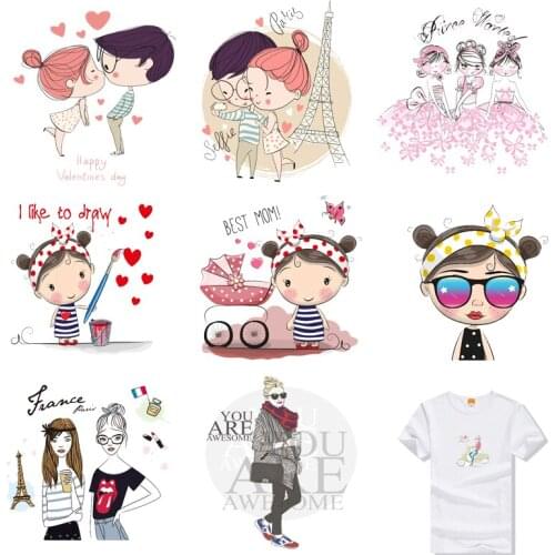 Iron-on Transfers for Clothing Patches Clorhing Stickers Stripe Diy Letters Patch Vinyle Thermocollant Flex Fusible Transfer C