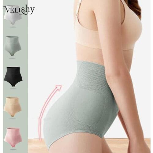 High Waist Women Panties Underwear Female Tummy Control Butt Lifting Cotton Underpants Shape Body Slimming Briefs Soft