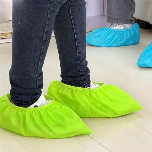 Waterproof Shoe Cover Rubber Thicken Rain Reusable Elasticity Firm Overshoes Anti-slip Bike Boot Protector Covers Dropshipper