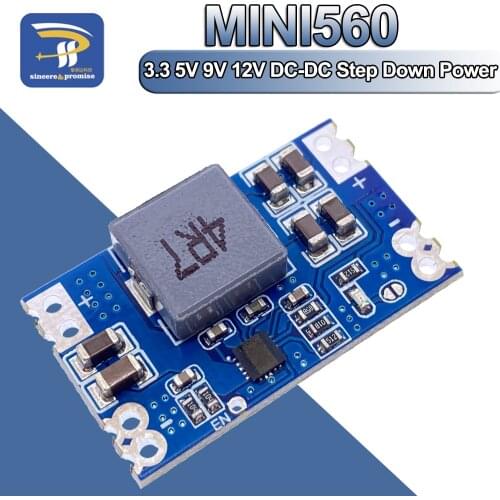 High Efficiency Output 3.3V 5V 9V 12V 5A mini560 Step Down DC-DC Converter Voltage Regulator Buck Stabilized Power Supply Module