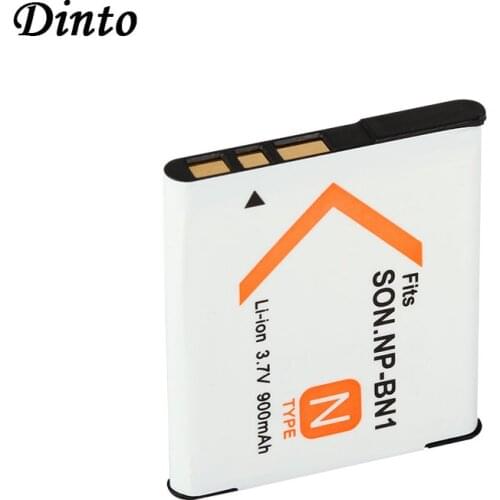 Dinto 1pc 900mAh NP-BN1 NPBN1 NP BN1 Replacement Digital Camera Battery for Sony DSC-W310 W330 W350 W370 W380 TX7 TX5 W620