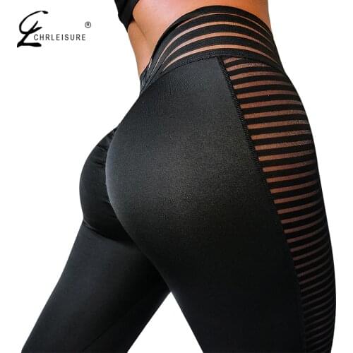 High Waist Fitness Leggings Fashion Print Women Leggings Heart Workout Legging Femme Fashion Mesh And PU Leather Leggings