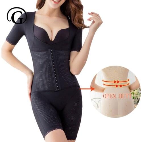 PRAYGER Women New Magnetic Recovery Bodysuits Slimming Compression Waist Body Shapers Lift Bras Corset Open Butt Shapewear