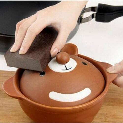 1pcs/5pcs 100*70*25mm High Density Emery Magic Melamine Sponge For Cleaning Homeware Kitchen Sponge Removing Rust Rub 5Z