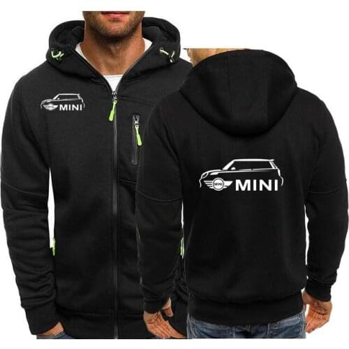 2021 MINI Cars Zipper Hoodies Latest Mi ni Cooper s Print Car Mens Sweatshirts Men Cardigan Streetwear Women Jacket M-XXXL