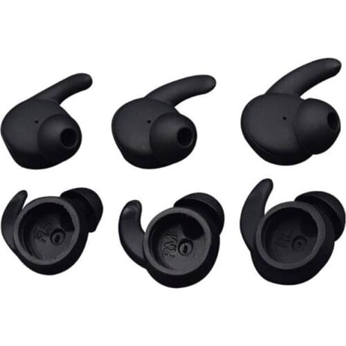 3 Pairs Earbuds Cover In-Ear Tips Soft Silicone Skin Earpiece Ear Hook Buds