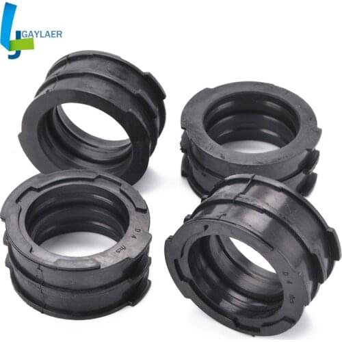 4PCS Motorcycle Rubber Carburetor Intake Boot Carb Insulator For Yamaha V-MAX 1200 VMAX V MAX 1200 VMX12V 1985-2007