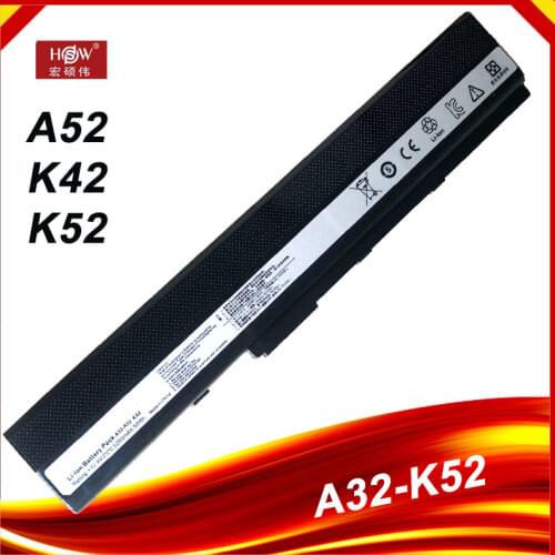 Laptop Battery for ASUS Pro5IJK Pro5ij Pro67 Pro8C X52 X52D X52DE X52DR X52J X52JB X52JC X52JE X52JG X52J X42 X42D X42DE A32-K52