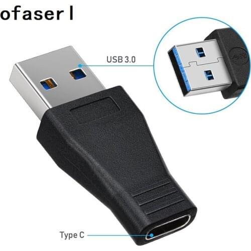 Ofaserl USB 3.1 Type C Adapter USB 3.0 Male to USB-C Female Adapter Converter for Macbook Huawei P9 Xiaomi 4C Nexus 5X 6P